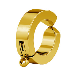 Orecchini <span class=keywords><strong>a</strong></span> Cerchio Geometrici HYH in Acciaio Inossidabile Placcato Oro 18K per Donne, Ear Cuff Universale, Accessori per Orecchie Unisex - Product Image 2