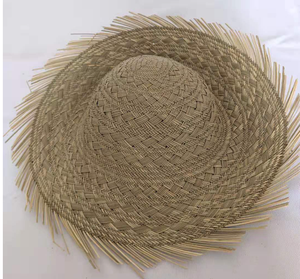 ND048 Chapeau d'été unisexe pour adulte, fait main, en jonc de mer et paille de roseau, à large bord, style voyage et plein air - Product Image 2