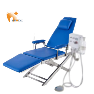 Fauteuil <span class=keywords><strong>dentaire</strong></span> portable électrique et manuel pour salons et cliniques, certifié ISO, en plastique durable, idéal pour les soins <span class=keywords><strong>du</strong></span> visage et autres services. - Product Image 1