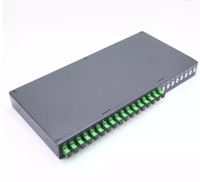 Panel de Conexión de Fibra Óptica ODF Deslizable de 24 Puertos, 1U, 19 Pulgadas, SM/MM/OM3, para Uso en Telecomunicaciones GPRS, Venta al Por Mayor