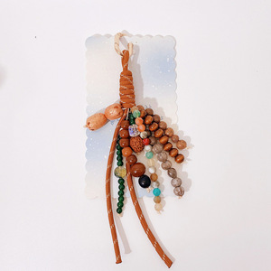 Bohemian <strong>Bead</strong> Keychain Pendant Cute Collection of Wish Seeds Bag Hanging Mobile Phone Chain - Product Image 1