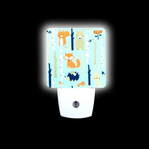 Lampe de nuit LED en acrylique à brancher sur prise murale EU/US/UK 110v 220v, avec capteur intelligent, en ABS, pour chevet, montage mural - Product Image 3