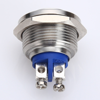 Interrupteur de lumière à bouton-poussoir unique ONPOW 19mm (GQ19SPH-10/S) CE, RoHS