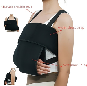 手臂吊带肩部固定器，适用于手臂骨折、肩关节脱位和术后恢复 - Product Image 2