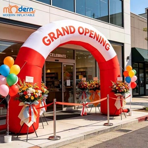 Arche d'entrée gonflable imperméable avec logo personnalisé imprimé numériquement et ventilateur intégré, 8-10 pieds, pour l'inauguration d'un magasin - Product Image 6