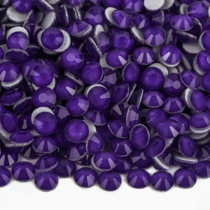 Oleeya Glass Purple Colors German Strong Glue <span class=keywords><strong>en</strong></span> Hot Fix Rhinestones Cristales <span class=keywords><strong>Strass</strong></span> Hot Press Iron Rhinestone <span class=keywords><strong>para</strong></span> lazos Ropa - Product Image 4