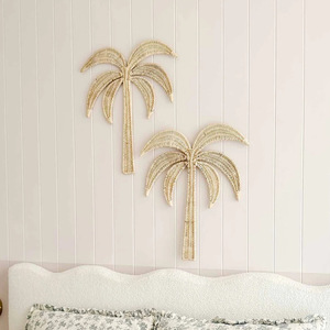 Adorno de Pared de Ratán con Forma de Árbol de Coco, Hecho a Mano, Decoración para el Hogar, Sala de Estar, Dormitorio - Product Image 3