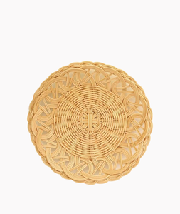 Bandeja de Servir Tejida a Mano de Bambú y Ratán Natural de Vietnam, Color Ratán, Tamaño Personalizado, Marca Glovimex, Elegante Bandeja Decorativa para el Hogar - Product Image 1