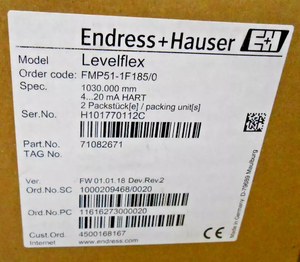 เครื่องวัดระดับเรดาร์แบบมีไกด์ Endress Hauser Levelflex FMP51 ระดับ 2&4 สายสัญญาณ 4-20 มิลลิแอมป์ พร้อมข้อต่อแบบหน้าแปลนและเกลียว - Product Image 5