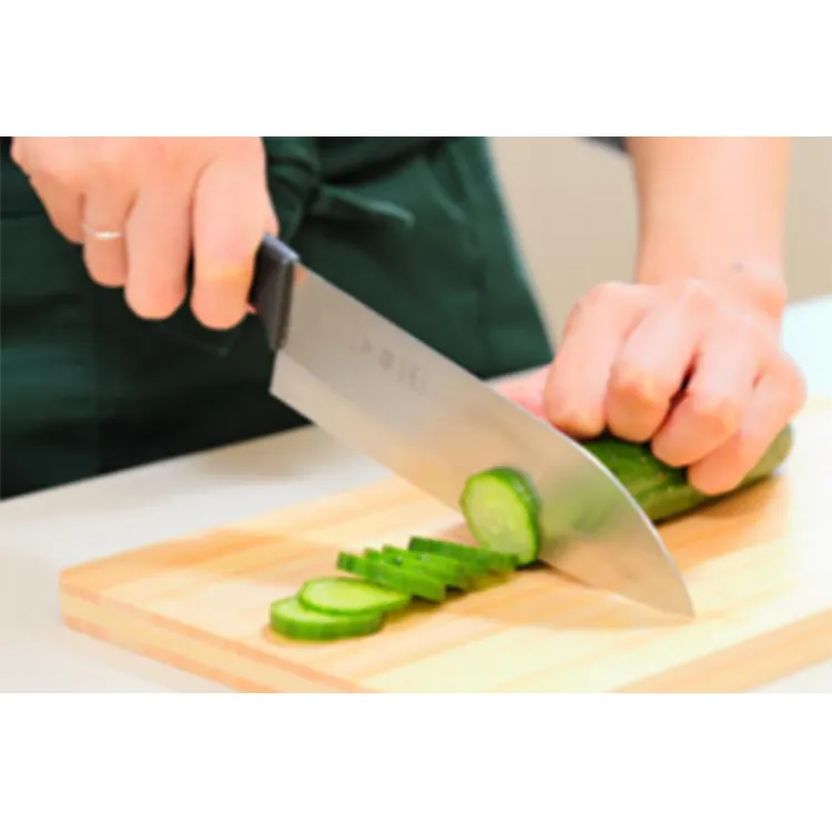 Stainless steel sustainable stocked meat kitchen Japaneese chef knife