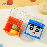 Boîte de rangement de papeterie carrée miniature Joytop avec logo personnalisé, organisateur de bureau pour enfants de maternelle, étui de rangement de dessins animés Shin-chan, vente en gros