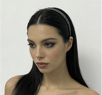 Accessoires de coiffure pour banquet de mariage, bandeau en tissu de cristal personnalisé, matériau de luxe, 6*3.5cm, ornement pour cheveux