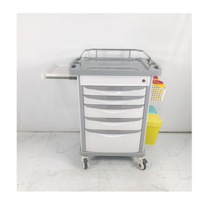 <span class=keywords><strong>Herta</strong></span> pratique hôpital meubles véhicule de sauvetage chariot ABS anesthésie voiture métal médical chariot roues pratiques - Product Image 4