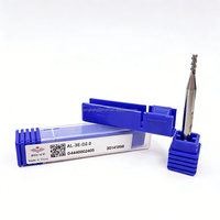 Fresa de carburo sólido de 3 filos con vástago recto y base plana ZCC.CT AL-3E-D2.0&3F-2.0MM*4*6*50, adecuada para aleación de aluminio OEM ODM