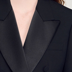 Traje de blazer formal de oficina para mujer, traje de algodón para mujer - Product Image 6