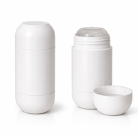 Contenant vide de déodorant avec bouchon à vis ovale 30g Mono PP Sérigraphié Couleur personnalisée Durable Recyclable