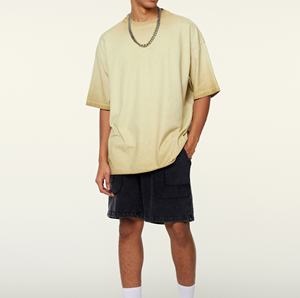 Camiseta de diseñador de algodón 100% de gran oferta, hecha a medida en China, Color sólido con estampado largo de gran tamaño, precio de fábrica - Product Image 3