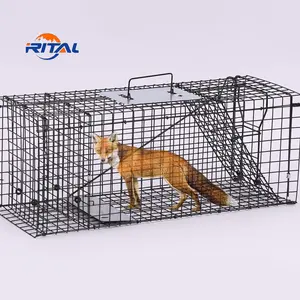 Wholesale Automatic Control Animal Cage Live Animal Trap Humane Trap Cage For Fox Dog