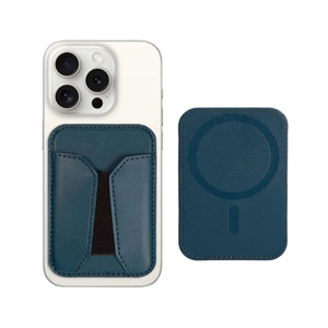 New Design Magnetic Phone Holder <b>Wallet</b> Holds 4-6 Cards Fashion Slim <b>Smart</b> Genuine Leather Mag Safe Phone <b>Wallet</b> Card Cover - Product Image 1