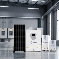 Système de stockage d'énergie solaire hybride 6,2 kW, kit de panneaux solaires en silicium monocristallin pour usage industriel