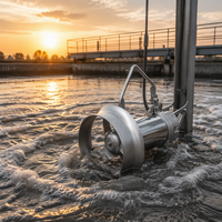Mélangeur submersible QJB à faible bruit et anti-sédiments, directement de l'usine, pour les stations d'épuration des eaux usées municipales