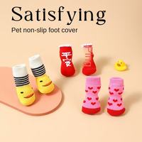 Nouvelles Chaussettes Écologiques Modernes Quatre Saisons pour Animaux de Compagnie – Qualité Supérieure, Semelle Antidérapante, Motif Imprimé, Couvre-Pattes pour Chiots et Chaussettes Teddy