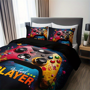 Juego de 3 piezas de alta calidad de lentejuelas de mármol, juego de ropa de cama de poliéster - Product Image 6