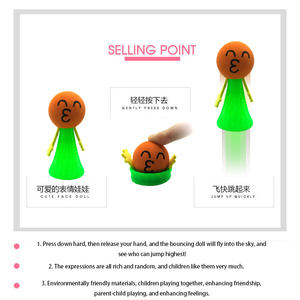 Nouveauté 2023 : Jouet rebondissant Hip Hop avec lumières et expressions, poupée sauteuse anti-stress éducative pour enfants - Product Image 3