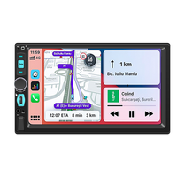 Autoradio double DIN 7 pouces Bluetooth, Carplay sans fil, Android Auto, radio FM, USB Type-C, lecteur MP5 pour voiture, écran tactile
