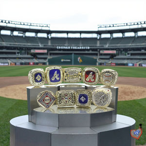 <span class=keywords><strong>M</strong></span>.L.B. Atlanta Braves Championship Ring Set, Fan Memorial Collection Legierung Custom Hochzeits schmuck Mode Ring, Factory Direct - Product Image 4