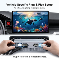 Autoradio Android 15 pouces pour Toyota Tacoma 4Runner 2024+ avec écran CarPlay, Android Auto, radio multimédia, GPS et navigation