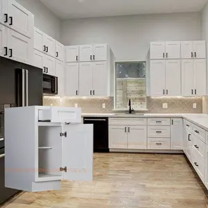 Foshan Furniture Cheap Ready Made American Kitchen Cabinets Wooden