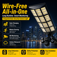 Promotion : Lampadaire Solaire de Sécurité 4G IP65 avec Caméra, Surveillance à Distance et Détection de Mouvement pour Ferme, Cour, Route et Chantier de Construction