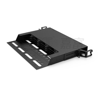 Entièrement chargé 1U 3 couches 144core MPO Patch Panel 12 * MPO Cassettes Châssis coulissant haute densité pour équipement à fibre optique