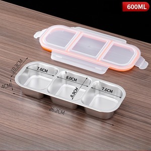 Contenitore per pasti in acciaio inossidabile 304 con un aspetto piatto alto e piatto per trasferire gli odori - Product Image 3
