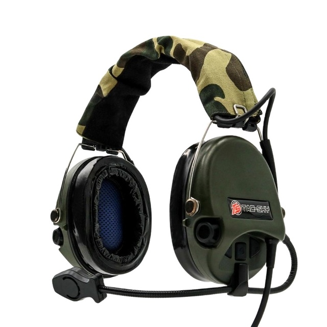 TS TAC-SKY TACTICAL Headset Silicone Earmuffs Best Noise-Cancelling Tactical Headset for Shooting and Hunting