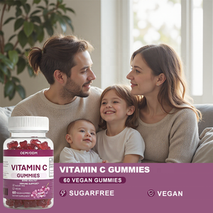 ויטמין <span class=keywords><strong>C</strong></span> גומי בטעם ענבים 60 טבעוני ללא סוכר תמיכה בבריאות העצם ומערכת החיסון תוסף תזונה למבוגרים 2 יחידות למנה |   מותג פרטי OEM - Product Image 2