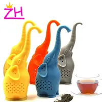 Fabricantes de elefante em forma de silicone, para chá, animal, infusor de chá, solto, ervas, filtro de café