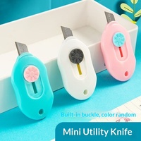 Couteau utilitaire de petite taille, mini couteau de poche, couteau à ouvrir les colis, coupe-papier pour étudiants, ouvre-lettres, pratique, portable, en métal