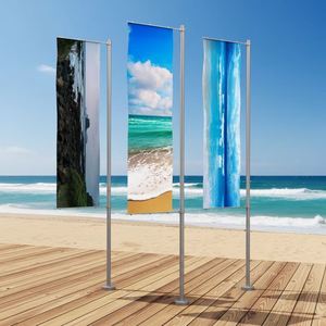 ธงชายหาดแบบกำหนดเอง - ป้ายโฆษณาส่วนตัวสำหรับใช้งานกลางแจ้ง - Product Image 2