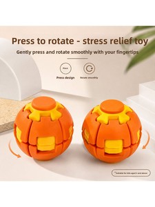 Nuevo 2026: Spinner Antiestrés de Plástico Impreso en 3D con Sistema de Presión y Rotación, Bola de Descompresión para Dedos, Juguete Divertido para Aliviar el Estrés en la Oficina - Product Image 4