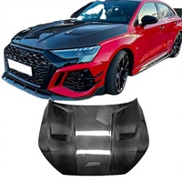 Capot avant en fibre de carbone véritable pour Audi A3 S3 RS3 8Y 2020 201 202 2023 2024 2025