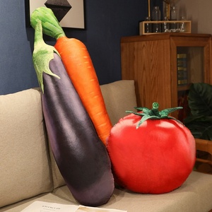 Muñecos de Vegetales Creativos, Divertidos Juguetes de <span class=keywords><strong>Peluche</strong></span> de Berenjena y Fresa, Pierna de <span class=keywords><strong>Pollo</strong></span>, Pan, Calabaza, Patata Dulce, Rellenos de Algodón PP - Product Image 4