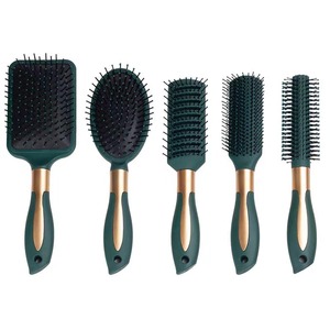 <span class=keywords><strong>Brosse</strong></span> à cheveux bouclés à la mode en gros Coussin d'air Massage Peigne à cheveux Salon Portable ABS Poignée Paddle <span class=keywords><strong>Brosse</strong></span> à cheveux - Product Image 1