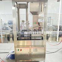 Machine de capsulage automatique pneumatique pour bouteilles et aérosols en acier inoxydable, avec moteur à pompe haute précision, pour métal et plastique