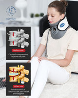 Appareil de traction cervicale réglable bleu Leamai Source Factory OEM, puissant soulagement de la douleur, thérapie de rééducation 1