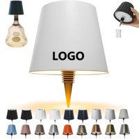 Lampe de table LED personnalisable avec logo, rechargeable, à trois niveaux d'ambiance, à brancher, en forme de bouteille de vin, pour bars, fêtes, mariages, anniversaires