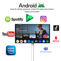 21.5 24 27 32 pouces Android 12 écran intelligent TV FHD écran tactile LED rétro-éclairage blanc HD à piles Support multi-plateforme