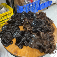 Lot de Cheveux Naturels Vietnamiens 100% Humains Funmi Magic Wavy – Sans Nœuds, Sans Chute, Couleur Noire, Ondulés avec Tissage Fin