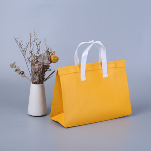 Eco friendly logo personalizzato non tessuto picnic cibo isolato pranzo borsa da asporto borse termiche termiche - Product Image 5